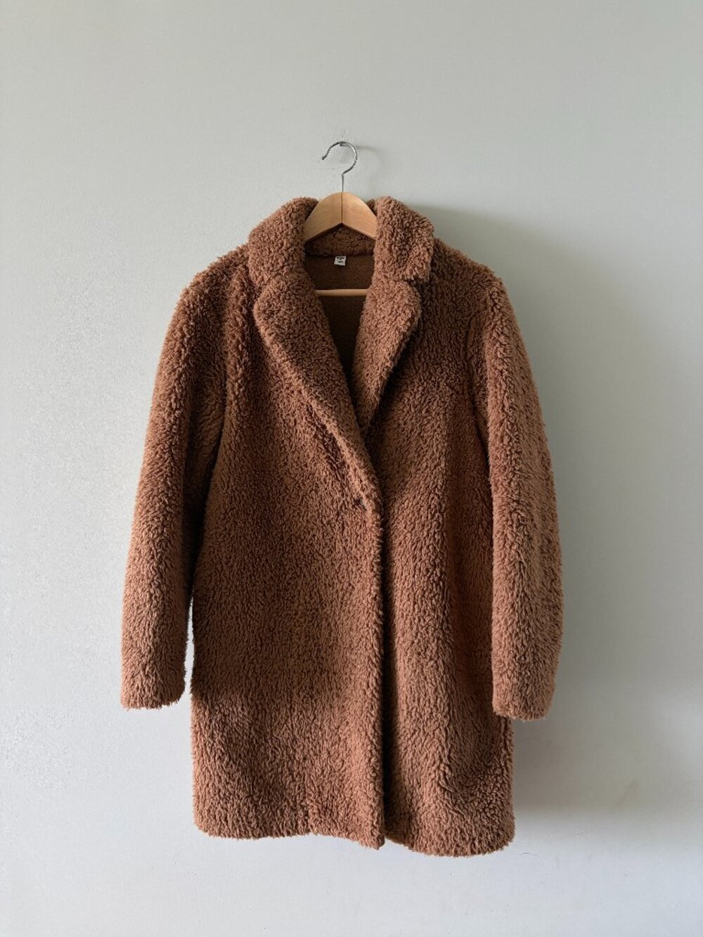 Uniqlo Teddy Bear Coat - Brown - XS